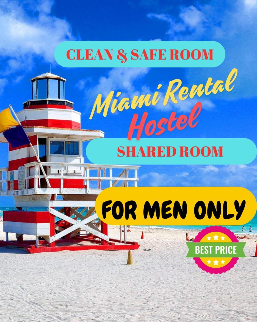 103 Miami Shared Rooms For Men Central Comfortable, Affordable Exterior photo